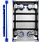 Chariot à plate-forme en aluminium, pliable, capacité de charge 200 kg, poids 9,5 kg