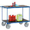 Chariot à plateaux fetra®, 2 plateaux, roues pivotantes &amp; fixes, jusqu'à 600 kg, plateaux en contreplaqué de L 1200 x l 800 mm