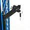 Chariot armoire grillagé, 1150 x 750 x 1800 mm, avec porte battante double verrouillable