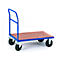 Chariot avec poignée de poussée, L 1200 x l. 800 mm, capacité de charge 600 kg