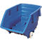 Chariot basculant, polyéthylène, bleu, L 960 x P 1440 x H 825 mm, 500 l, hauteur de déversement 460 mm, jusqu'à 150 kg