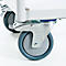 Chariot de bureau avec panneaux latéraux, 800 x 500 mm, capacité de charge 150 kg