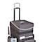 Chariot de nettoyage Rubbermaid® Quick Cart, grand, volume 60 l, compartiments intérieurs, poignée télescopique, L 419 x l 363 x H 635 mm, plastique haute performance, gris foncé