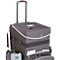 Chariot de nettoyage Rubbermaid® Quick Cart, grand, volume 60 l, compartiments intérieurs, poignée télescopique, L 419 x l 363 x H 635 mm, plastique haute performance, gris foncé