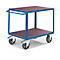 Chariot de transport, 2 surfaces de chargement, 1600 x 800 mm, capacité de charge 1200 kg