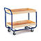 Chariot de transport à 2 étages Rollcart, avec bord surélevé, 2 étages, capacité de charge 150 kg