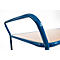 Chariot de transport à 2 étages Rollcart - L 1000 x l. 700 mm - capacité de charge 500 kg - roulettes en TPE - bleu gentiane RAL 5010