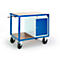 Chariot de transport à hauteur ajustable, 1090 x 700 mm, avec armoire en acier mm, capacité de charge 400 kg
