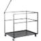 Chariot de transport, armature de fils en acier, avec plaque de base, pour 5 tables hautes