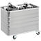Chariot de transport en aluminium, sans couvercle, 322 L