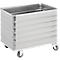 Chariot de transport en aluminium, sans couvercle, 415 L