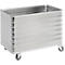 Chariot de transport en aluminium, sans couvercle, 656 L