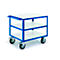 Chariot de transport ESD avec 3 surfaces de chargement, 1200 x 800 mm, capacité de charge 500 kg