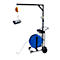Chariot dévidoir BW-XL, pour feuillards plastiques en PET &amp; PP avec Ø de mandrin 406 mm, L 800 x P 650 x H 2210 mm, acier