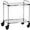 Chariot en inox, H 950 x L 1070 x l. 670 mm, 2 étages