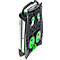 Chariot pliable CLAX® - sans bac - gris/vert