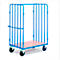 Chariot porte-colis avec tubes verticaux, ouvert, 1000 x 700 mm