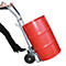Chariot porte-fûts FP-V, acier galvanisé, capacité de charge de 350 kg, pour fûts à bonde en acier de 200 l, pneus en caoutchouc plein