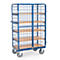 Chariot pour colis avec double porte 1000 x 600 mm