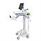 Chariot professionnel mobile ergotron® StyleView SV42, jusqu'à 14,1 kg, pour écrans jusqu'à 24″, surface de travail L 568 x P 502 mm, roulettes verrouillables, réglable en hauteur.