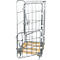 Châssis mobile en bois avec 2 grilles latérales, 1 panneau arrière, 2 demi-panneaux