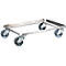 Châssis mobile en inox, 811 x 611 mm, capacité de charge 150 kg