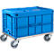 Châssis mobile en inox, 811 x 611 mm, capacité de charge 150 kg