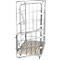 Châssis mobile en plastique, 2 grilles latérales, 1 panneau arrière, 2 demi-panneaux, gris RAL7032
