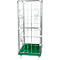 Châssis mobile en plastique, 2 grilles latérales, 1 panneau arrière, 2 demi-panneaux, vert RAL6024