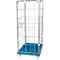 Châssis mobile en plastique avec 2 grilles latérales, 1 panneau arrière, 1 panneau avant, bleu clair RAL 5012