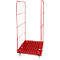 Châssis mobile, plastique, avec 2 grilles latérales, hauteur 1650 mm, rouge feu RAL 3000