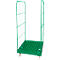 Châssis mobile, plastique, avec 2 grilles latérales, hauteur 1650 mm, vert signalisation RAL 6024