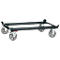 Châssis mobile pour palettes, acier, jusqu’à 1050 kg, gris anthracite, pneus en polyamide, avec bloqueur