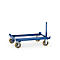 Châssis mobile pour palettes, avec roulettes, Châssis mobile pour caisse-palettes métalliques et palettes bois et grillagées