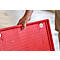 Châssis mobile, roulettes caoutchouc, rouge, 600 x 400 x 125 mm