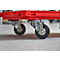 Châssis mobile, roulettes caoutchouc, rouge, 600 x 400 x 125 mm