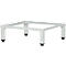 Châssis pour casier cube, l. 380 x P 370 x H 100 mm, avec 4 pieds, non monté, acier, gris clair RAL 7035
