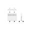 Chauffage convecteur SLIM E 1000, mobile ou montage mural, 1000 W, 3 niveaux de chauffage, thermostat, minuterie 24 h/semaine, IP24, L 500 x P 85 x H 400 mm, blanc