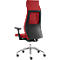 Chefsessel ENERGY, mit Armlehnen, Synchronmechanik, CLIMATEX®-Bezug, rot