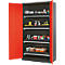 Chemikalienschrank Asecos CS-CLASSIC, Flügeltür, 4 Auszugswannen, 1055x520x1950 mm, verkehrsrot