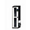 Chemikalienschrank asecos CS-CLASSIC-G, Flügeltür mit Glasausschnitt, Anschlag links, Front Reinweiß, B 545 x T 520 x H 1950 mm