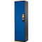 Chemikalienschrank, Flügeltür, 3 Böden, 545x520x1950 mm, enzianblau