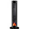 Cheminée électrique RHODOS, 2000 W, effet flamme 3D, protection contre la surchauffe, sécurité anti-basculement, noir