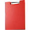 Chemise à pince MAUL, DIN A4, avec pince métallique, porte-stylo, 319 x 229 x 13 mm, carton recouvert d'une feuille, rouge
