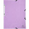 Chemise à rabats Exacompta Aquarel, format A4, L 240 x H 320 mm, 3 rabats, étiquette au dos, fermeture élastique, carton FSC®, mauve