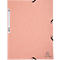 Chemise à rabats Exacompta Aquarel, format A4, L 240 x H 320 mm, 3 rabats, étiquette au dos, fermeture élastique, carton FSC®, rouge corail