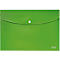 Chemise à rabats Leitz® Recycle, format A4, fermeture par boutons pression, opaque, 100 % recyclable, Ange Bleu, plastique recyclé, vert