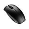 Souris d'ordinateur noire de Cherry, avec molette de défilement et logo.