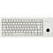 Cherry Compact-Keyboard G84-4400, QWERTZ, mit Trackball, 2 Maustasten, Kabellänge 1,75 m, hellgrau
