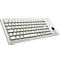 Cherry Compact-Keyboard G84-4400, QWERTZ, mit Trackball, 2 Maustasten, Kabellänge 1,75 m, hellgrau